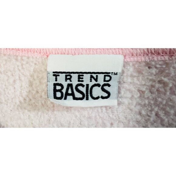 Trend Basics Pink Snowflake XL Henley Pullover Sweatshirt - Picture 2 of 2